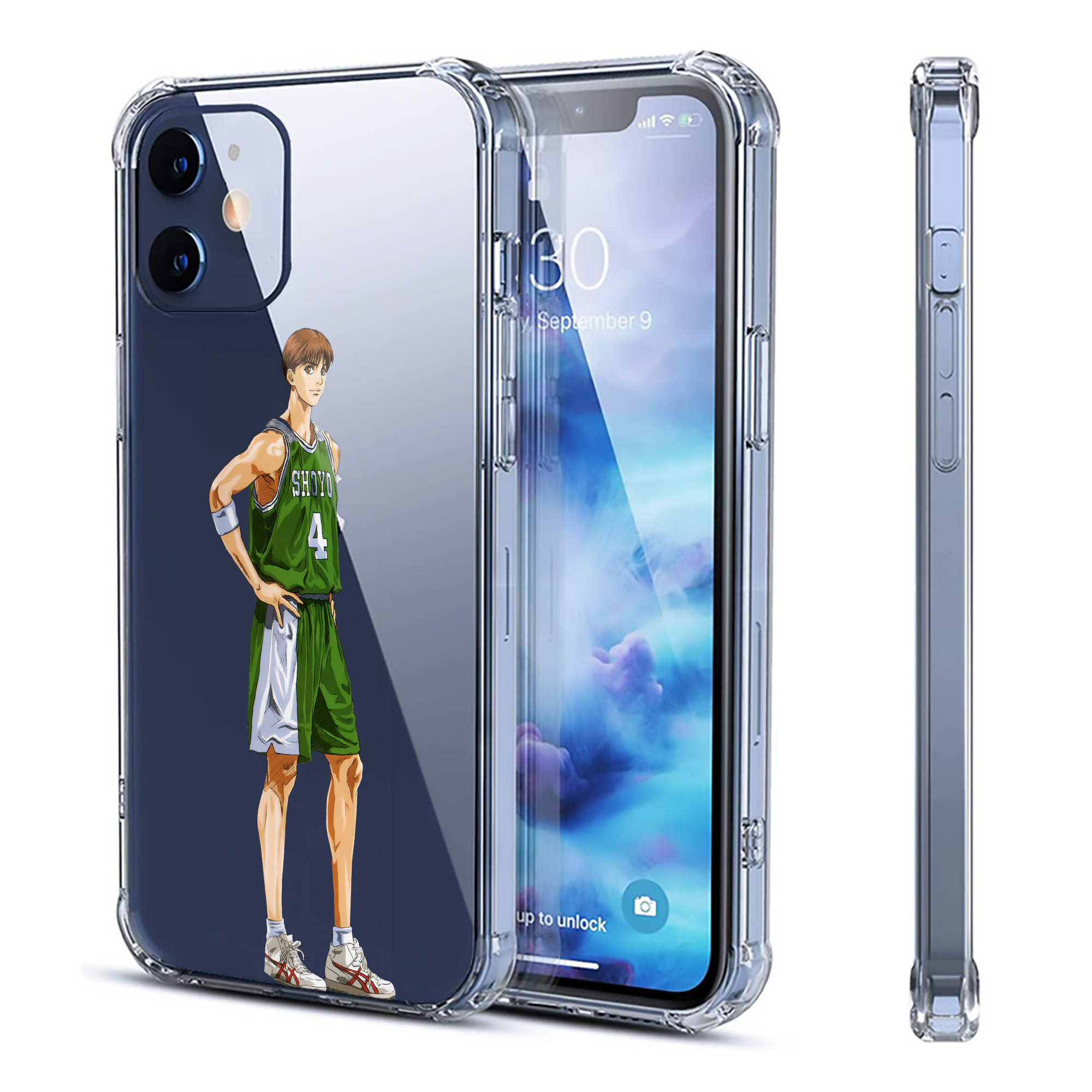 （画像用） SLAM DUNK／スラムダンク 【iPhone 12シリーズ対応】透明スマホケース（クリアソフトケース）